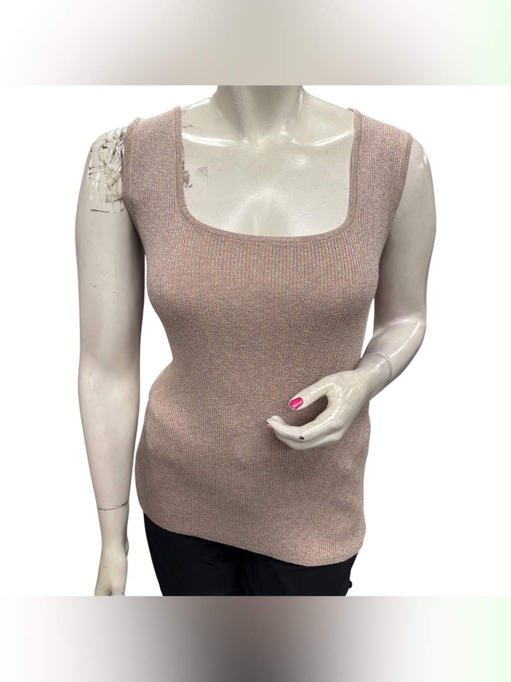 Addition Elle NWT Blush Square-Neck Knit Tank Size 3X